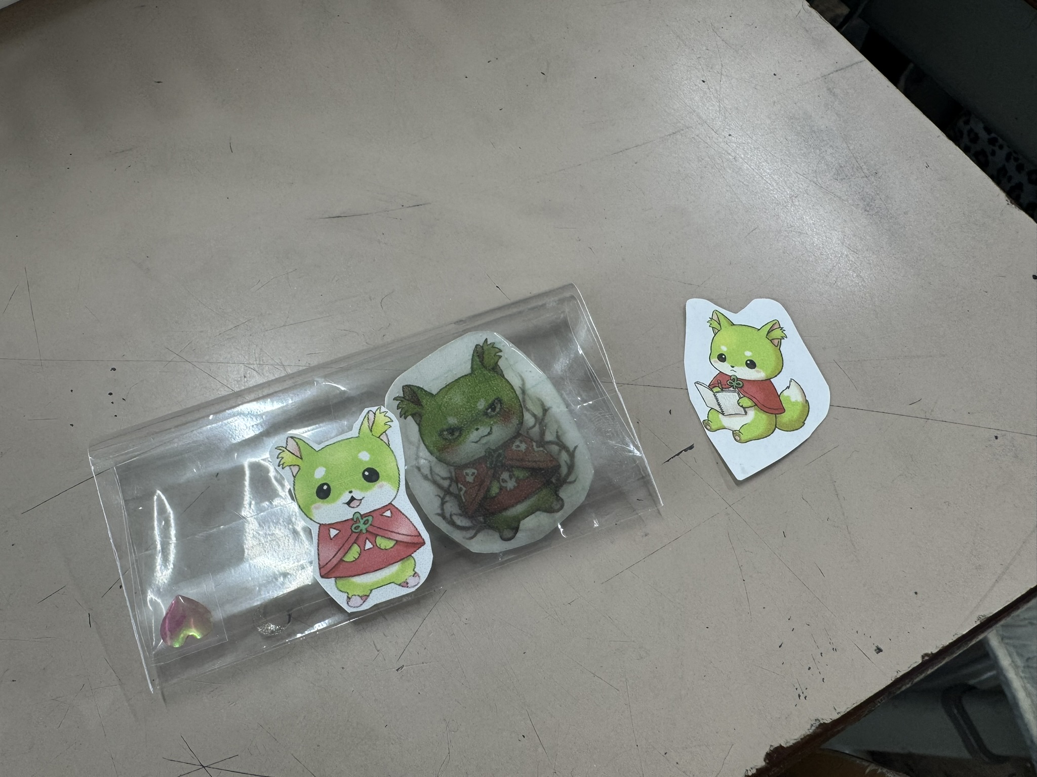 「しばみん」をデザインしたシール